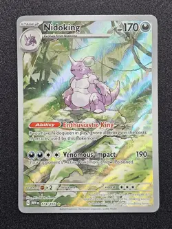 Nidoking - 174/165 - 151 English - Illustration Rare Pokemon Card - MINT - Image 1