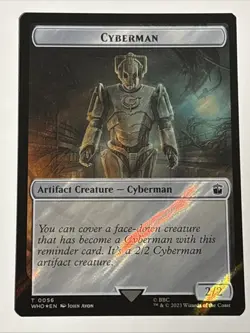 MTG Universes Beyond: Doctor Who Soldier/Cyberman Token Surge Foil 0040/0056 - Image 2