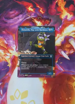 Donatello Way With Machines mtg Showcase 0197 Magic: The Gathering TMNT - Image 2