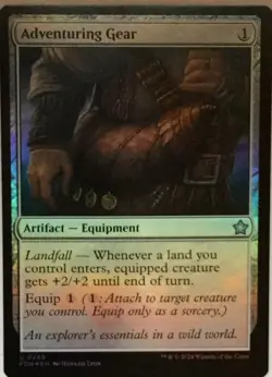 Adventuring Gear Foil - MTG Foundations NM - Image 1