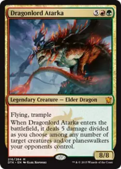 1x Dragonlord Atarka Heavy Play MTG Magic - Kid Icarus - - Image 1