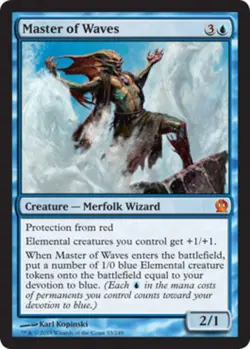 1x Master of Waves - Foil Moderate Play MTG Magic - Kid Icarus - - Image 1