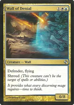 1x Wall of Denial Heavy Play MTG Magic - Kid Icarus - - Image 1