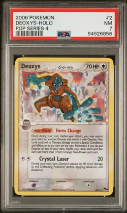 2006 POKEMON POP SERIES 4 #2/17 DEOXYS-HOLO PSA 7 - Image 1