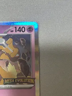 Pokemon TCG Alakazam Holo Rare Black Star Promo - Stamped Mega Evolution - NM/M - Image 3