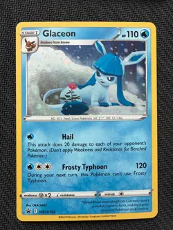 Glaceon SWSH192 Black Star Promo~Cute Pokemon Gallery ~ - Image 1
