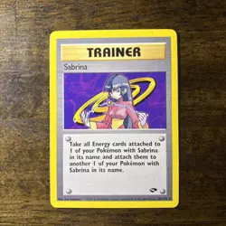 Sabrina 110/132 Gym Challenge Non-Holo Rare Pokemon TCG NM CLEAN - Image 1