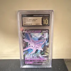 Pokemon Espeon V 035/069 Eevee Heroes Double Rare Holo CGC 10 Japanese - Image 1