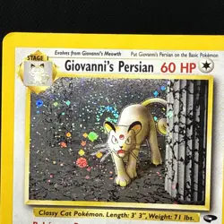 Pokemon TCG Giovanni's Persian 8/132 Gym Challenge Holo Rare Unlimited - Image 3