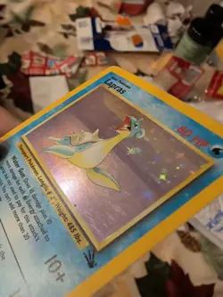 Pokemon TCG Lapras Fossil Holo Unlimited Rare Card 10/62 - Image 2