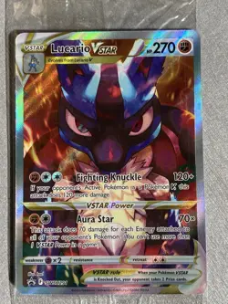 Pokemon Lucario VSTAR SWSH291 Sword Shield Promo Full Art Holo 270 HP Card - Image 1
