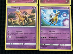 POKEMON CARD LOT X4 MR. MIME 101/160 MR. MIME 52/83 GIRAFARIG 94/214 + 065/185 - Image 3