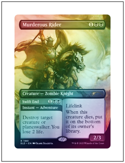 1x Murderous Rider, Foil, Frank Frazetta Secret Lair, Borderless Art, MTG NM - Image 1