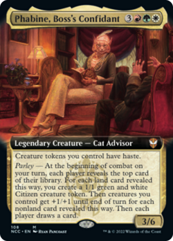 Phabine, Boss's Confidant (Extended Art) Streets of New Capenna Commander NM - Image 1