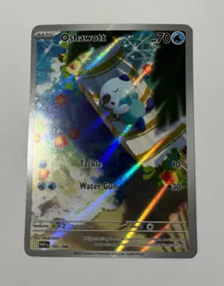 Pokemon TCG Oshawott Illustration Rare from White Flare 105/086 NM Fresh Pull - Image 1