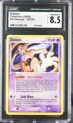 2005 Pokemon EX Deoxys #16/107 Deoxys CGC 8.5 - Image 1