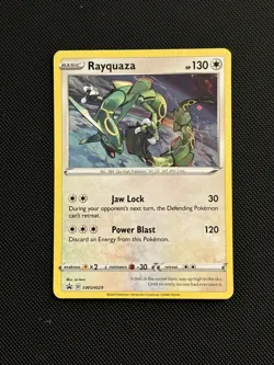 Rayquaza SWSH029 Pokemon Black Star Promo Cosmos Holo Crown Zenith Variant C - Image 2