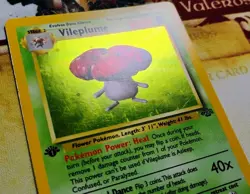 Vileplume 15/64 Holo Rare 1st Edition Jungle LP Pokemon - Image 3