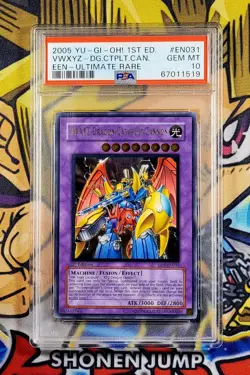 Yu-Gi-Oh! VWXYZ-DRAGON CATAPULT CANNON 1st Ed EEN-EN031 PSA 10 Ultimate Rare GEM - Image 1