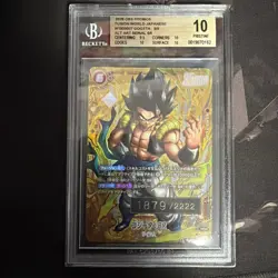 BGS 10 DRAGON BALL CARD FUSION WORLD GOGETA FB09-007 BR SERIAL /2222 SEALED JP - Image 1