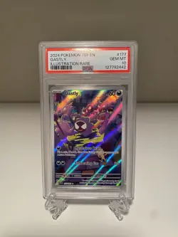 PSA 10 Gastly 177/162 Illustration Rare SV Temporal Forces Pokemon Card GEM MINT - Image 1