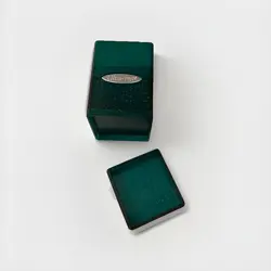 Ultra PRO Glitter green Tower Deck Box Snap Fit Trading Card Protector Organizer - Image 2