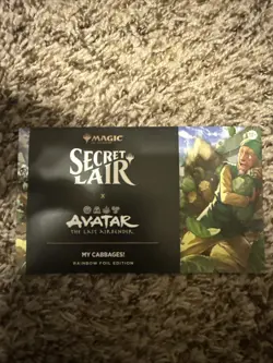 MTG Magic Secret Lair x Avatar: The Last Airbender: My Cabbages! - Rainbow Foil - Image 1