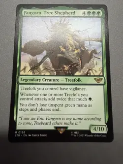 MTG Lord of the Rings Fangorn Tree Shepard R 0166 LTR LP REGULAR - Image 1