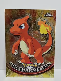Charmeleon #5 2000 Tops Chrome Series 1 Pokemon Card Full Holo - Image 1