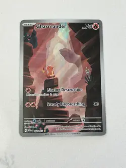 Pokemon Charmander SV151 168/165 Illustration Rare Full Art Holo 70 HP English - Image 1