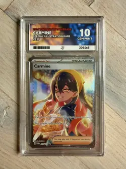 Pokemon TCG Carmine 217/167 Twilight Masquerade Pokemon TCG - ACE 10 GEM MINT - Image 1