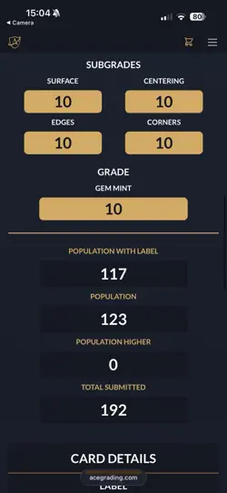 Pokemon TCG Carmine 217/167 Twilight Masquerade Pokemon TCG - ACE 10 GEM MINT - Image 5