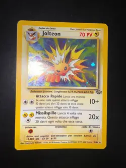 Pokemon Jolteon 4/64 Jungle Rara Holo Unlimited Wizard ITA Carte Vintage - Image 1
