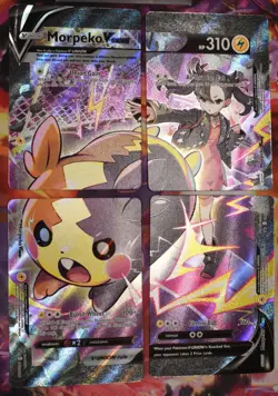 Morpeko V-Union swsh287-swsh290 Pokemon SWSH Black Star Promos (set of 4) - Image 1