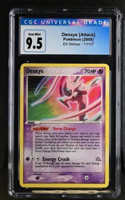 2005 Pokemon EX Deoxys #17/107 Deoxys [Attack] CGC 9.5 - Image 1