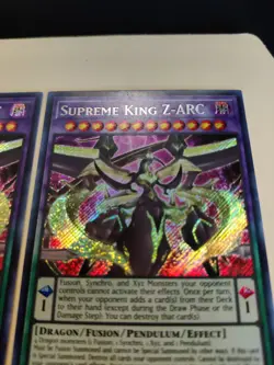 3x Yugioh Supreme King Z-ARC MP18-EN011 Secret Rare 1st Ed LP/HP - Image 5