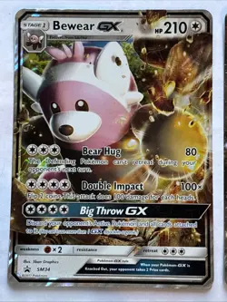 Set of 2 Pokemon Jumbo Oversized Black Star Promo Cards Tyrantrum and Bewear - Image 2