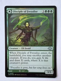 MTG Modern Horizons 3 Foil Uncommon Card #250 Disciple of Freyalise - Image 1