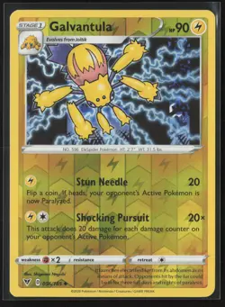 Galvantula Uncommon SWSH04: Vivid Voltage 056/185 NM Pokemon Card Reverse Holo - Image 1