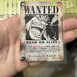 Marshall D. Teach SP OP09-093 SR Parallel WANTED ONE PIECE Card - Image 1