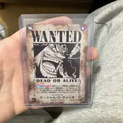 Marshall D. Teach SP OP09-093 SR Parallel WANTED ONE PIECE Card - Image 3