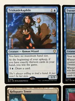 Magic The Gathering MTG Commander Blue Lot X4 Reliquary Tower Toad Mystic Veil - Image 2