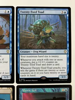 Magic The Gathering MTG Commander Blue Lot X4 Reliquary Tower Toad Mystic Veil - Image 3