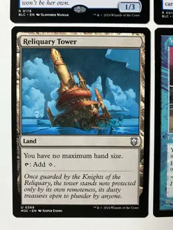 Magic The Gathering MTG Commander Blue Lot X4 Reliquary Tower Toad Mystic Veil - Image 5