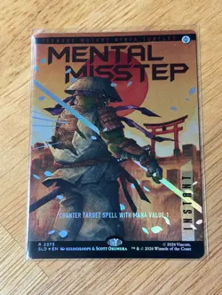 Mental Misstep (SLC 2373) Rainbow FOIL MTG TMNT Secret Lair Tubular Ninja Turtle - Image 1