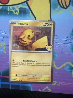 Pikachu 051/162 30th Anniversary Stamped 2026 Pokemon Day Promo - Image 1