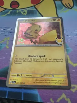 Pikachu 051/162 30th Anniversary Stamped 2026 Pokemon Day Promo - Image 2