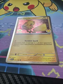 Pikachu 051/162 30th Anniversary Stamped 2026 Pokemon Day Promo - Image 3