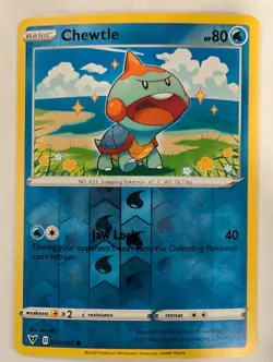 Chewtle 038/185 Vivid Voltage Pokemon Reverse Holo Foil Nice! - Image 1