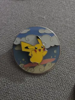 Pokemon Celebrations 25th Anniversary Flying + Surfing Pikachu Pin - Image 1